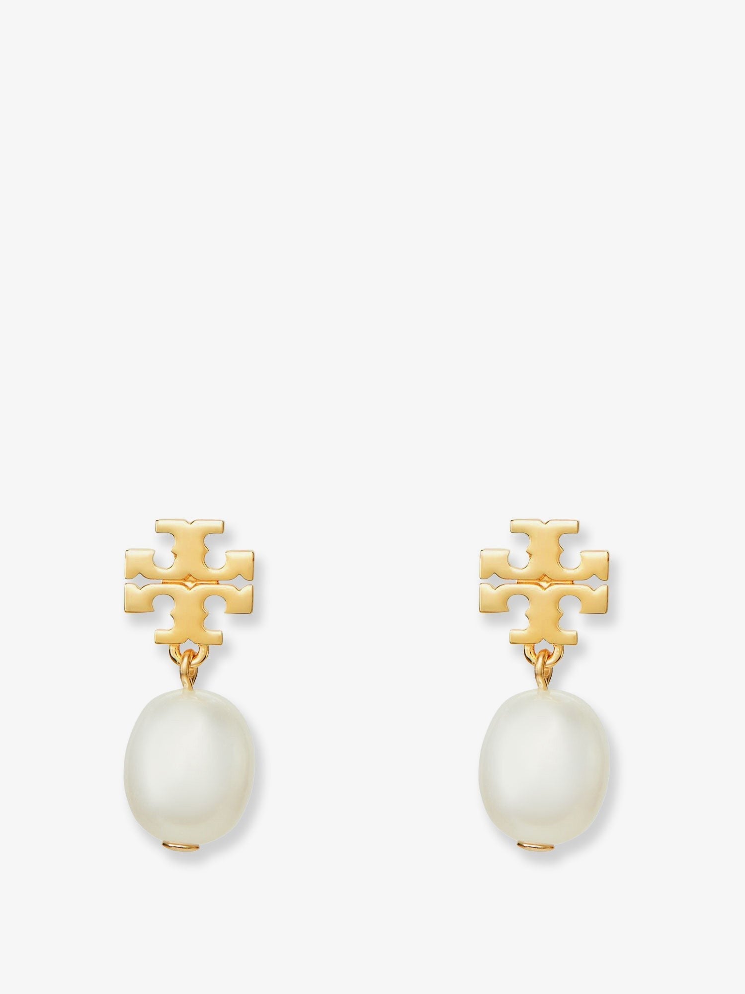 Tory Burch Women's Kira Pearl Drop Earrings White