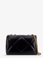 Tory Burch Women's Kira Quilted Leather Shoulder Bag Black
