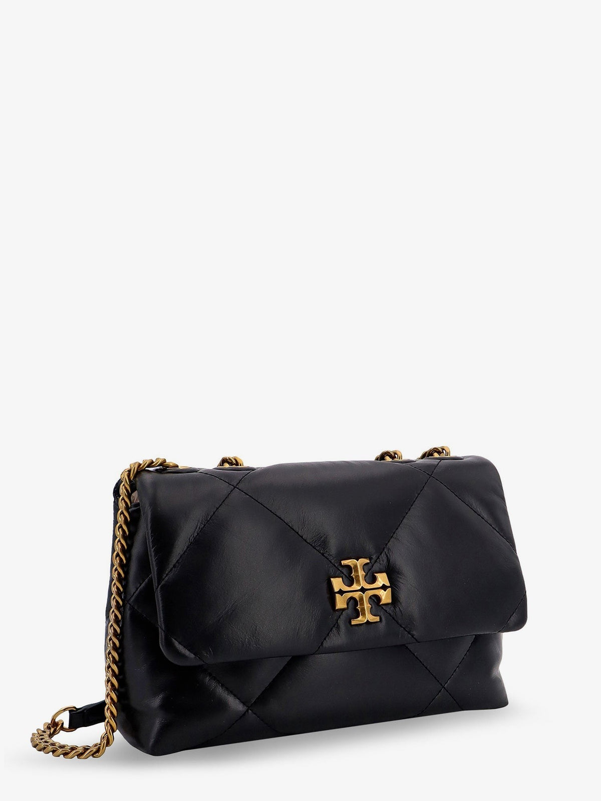 Tory Burch Women's Kira Quilted Leather Shoulder Bag Black