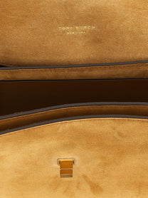 Tory Burch Kira Turnlock Shoulder Bag Brown