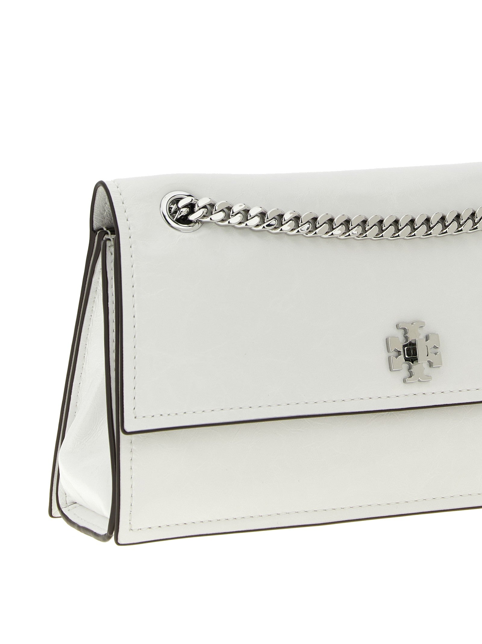 Tory Burch Kira Turnlock Shoulder Bag White