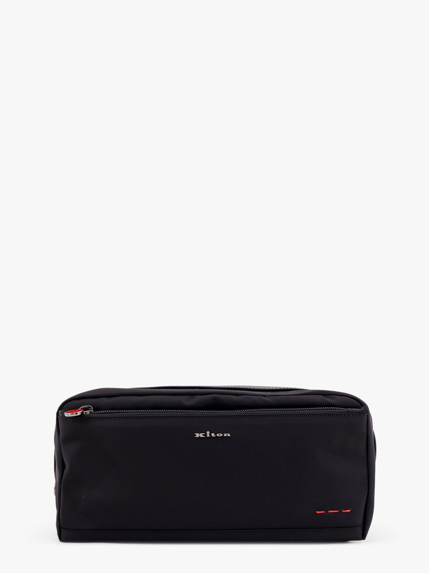 KITON CIRO PAONE - Nylon Beauty Case With Frontal Logo - Small Leather Goods