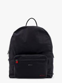KITON CIRO PAONE - Nylon Backpack With Metal Logo On The Bottom - Men’s Bags
