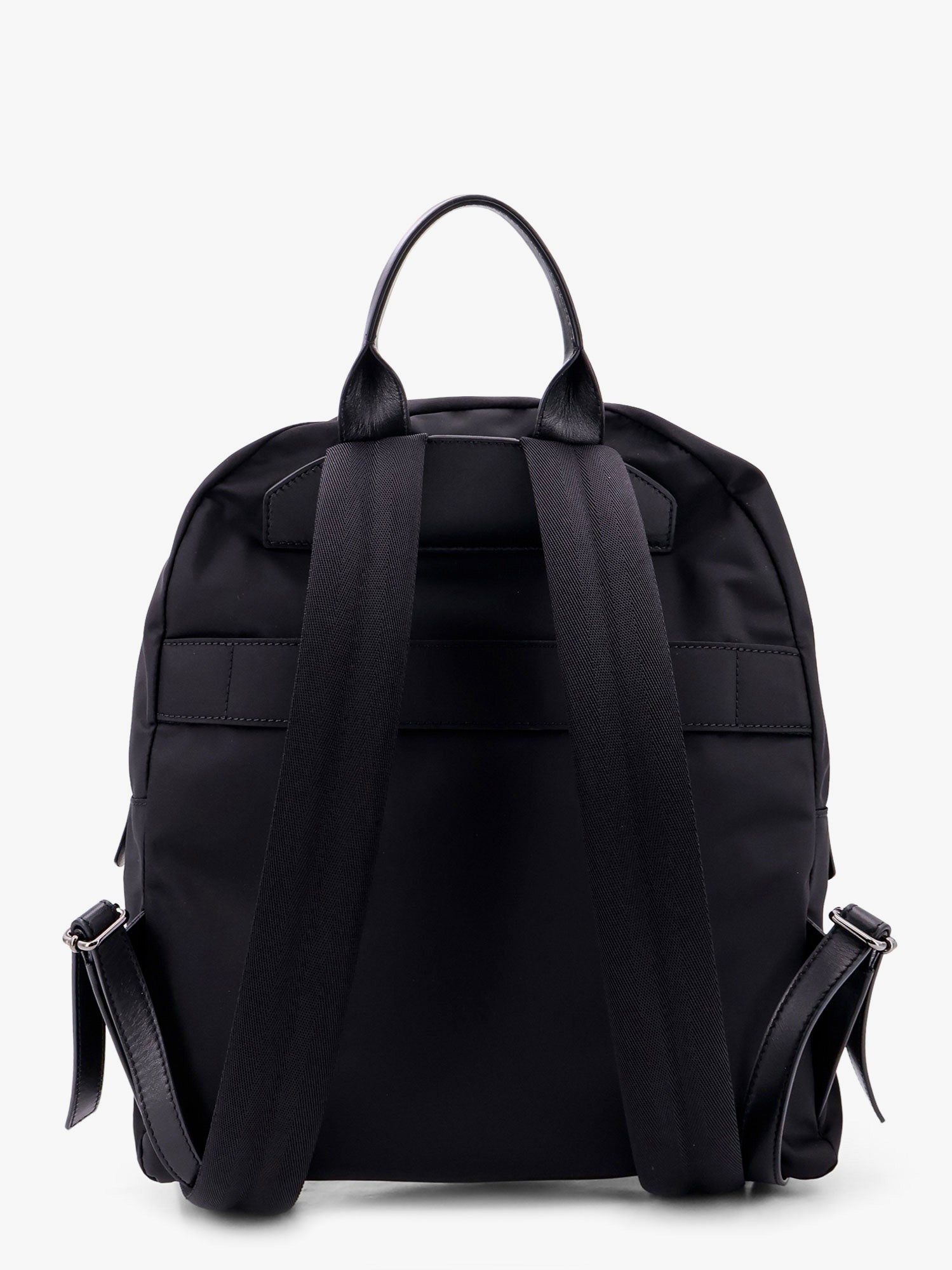 KITON CIRO PAONE - Nylon Backpack With Metal Logo On The Bottom - Men’s Bags