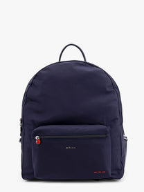 KITON CIRO PAONE - Nylon Backpack With Metal Logo On The Bottom - Men’s Bags