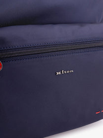 KITON CIRO PAONE - Nylon Backpack With Metal Logo On The Bottom - Men’s Bags