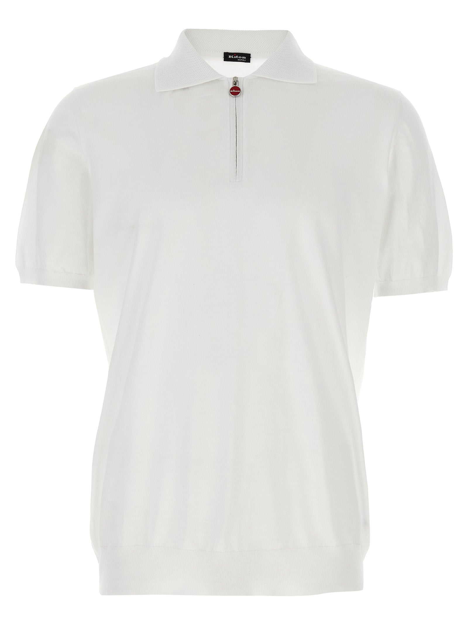 KITON - KITON - Honeycomb polo shirt - Men’s Tops