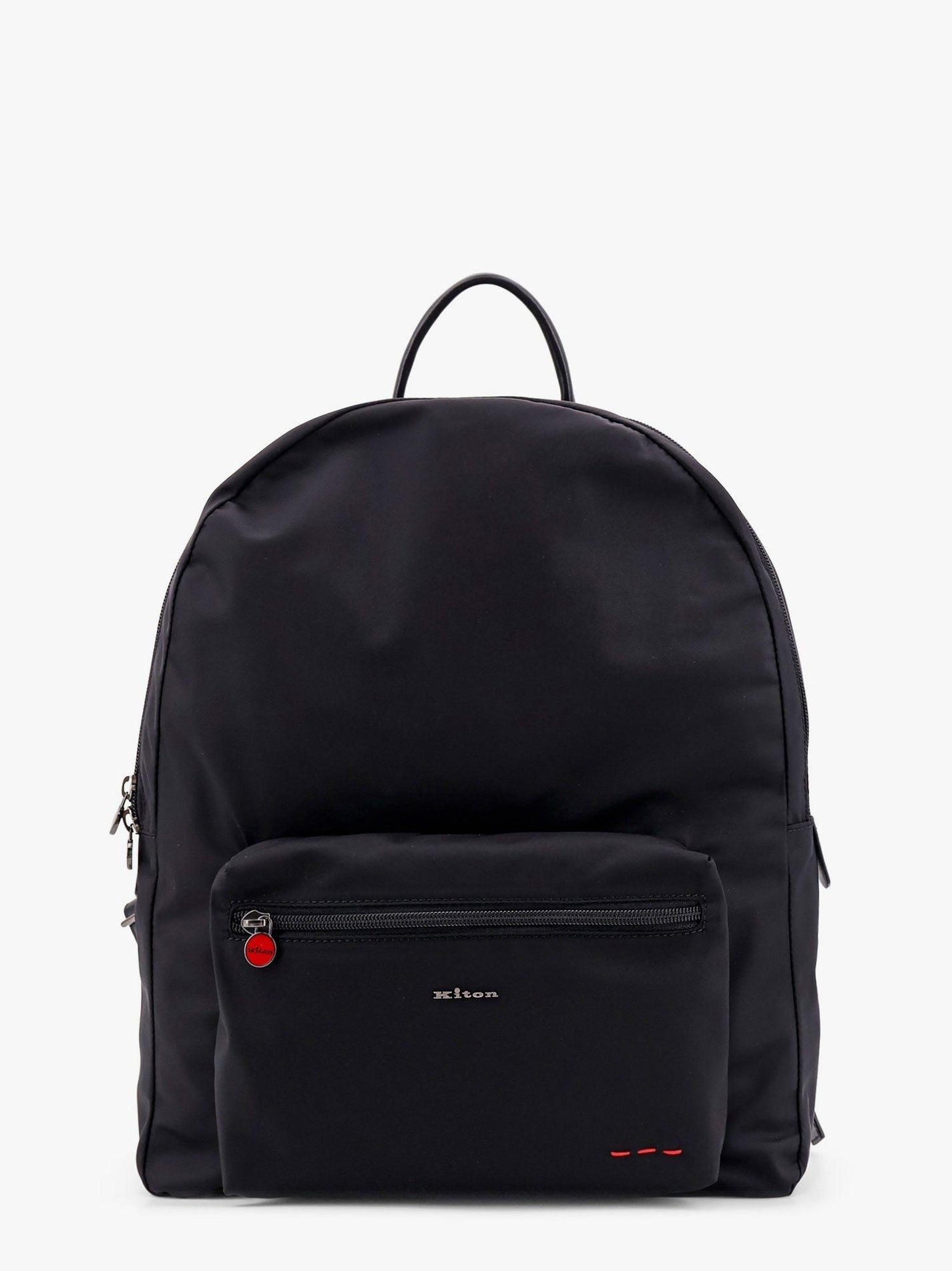 KITON CIRO PAONE - Kiton Ciro Paone Nylon Backpack With Metal Logo On The Bottom - Men’s Bags