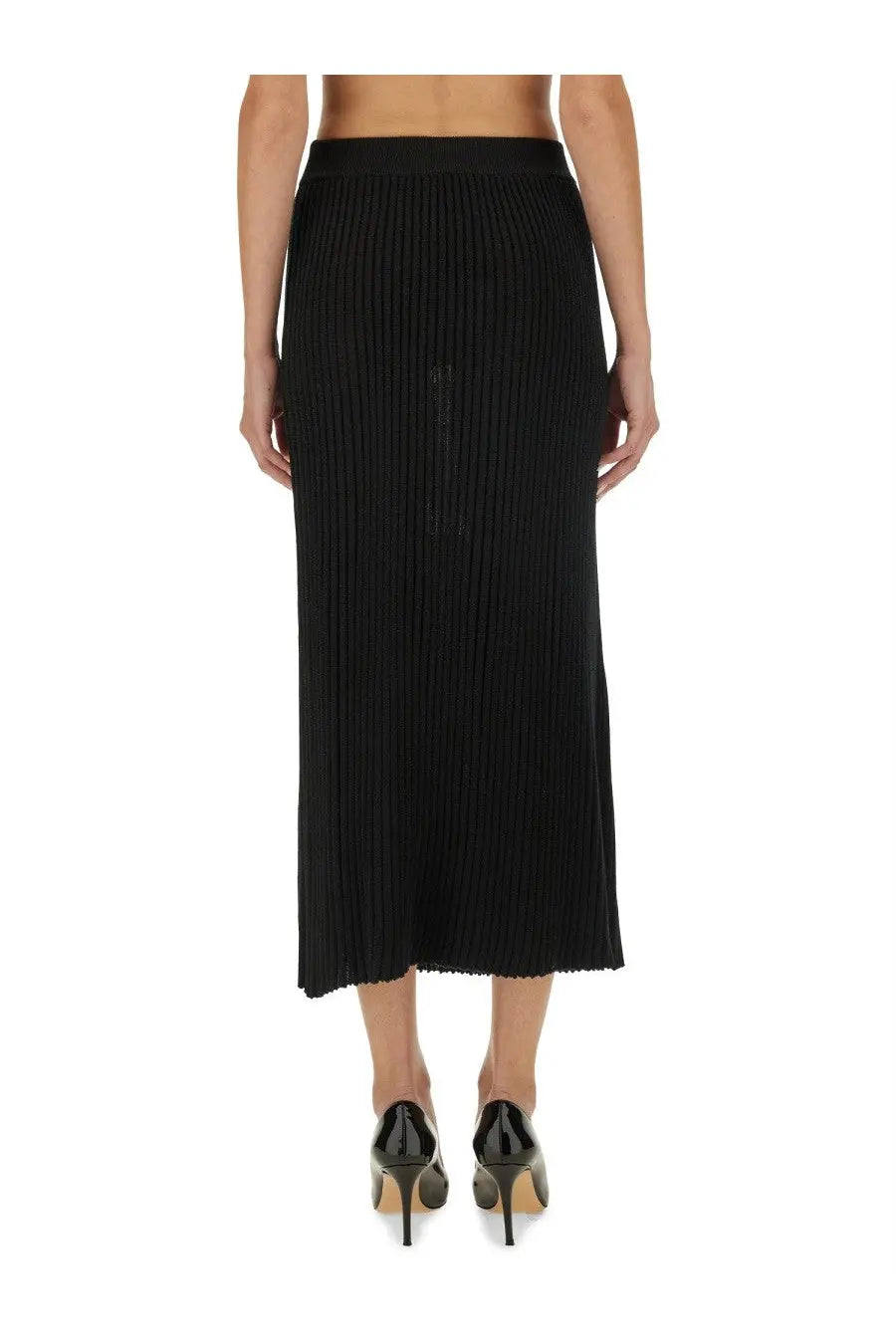 Kiton Women's Knit Skirt Black, view 3
