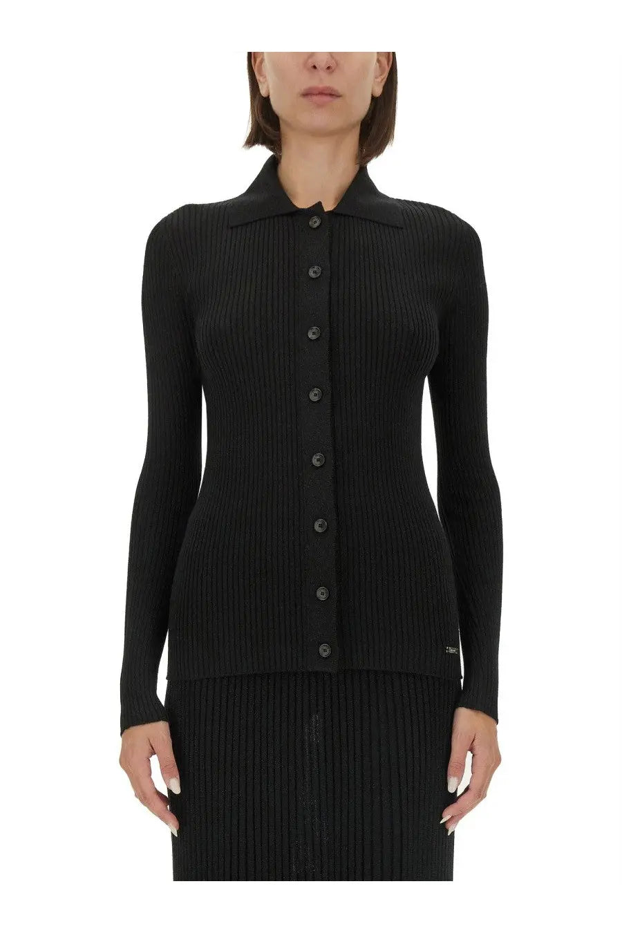 Kiton Women's Ribbed Sweater Black