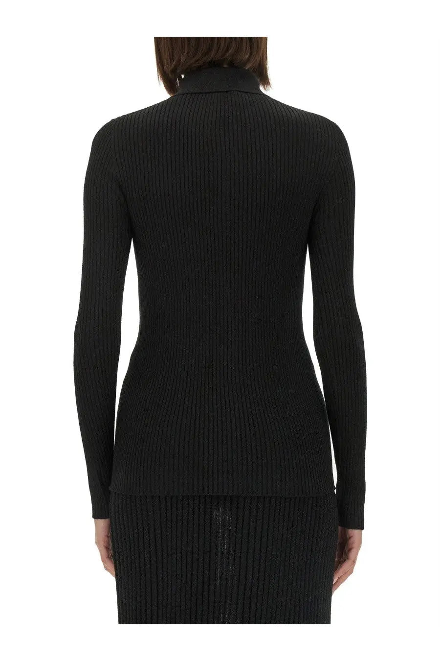 Kiton Women's Ribbed Sweater Black, view 3