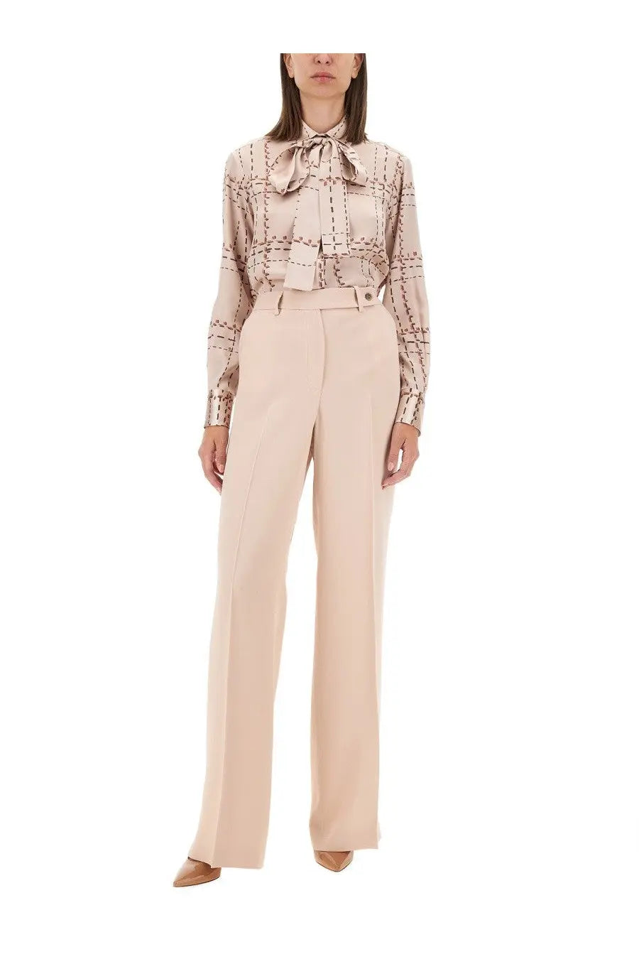 Kiton Women's Satin Pants Blue, view 2