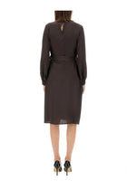 Kiton Women's Silk Dress Brown, view 3