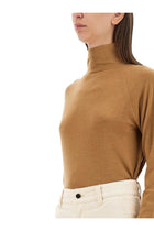 Kiton Women's Turtleneck Shirt Beige, view 4