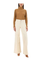 Kiton Women's Turtleneck Shirt Beige, view 2
