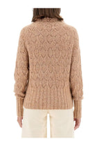 Kiton Women's Turtleneck Shirt Brown, view 3