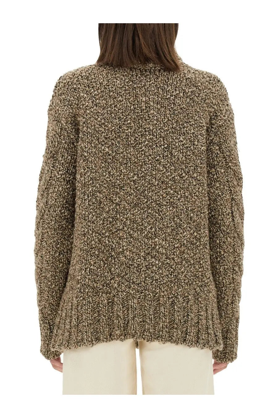 Kiton Women's Wool Jersey Brown, view 3