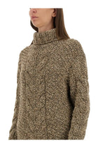 Kiton Women's Wool Jersey Brown, view 4