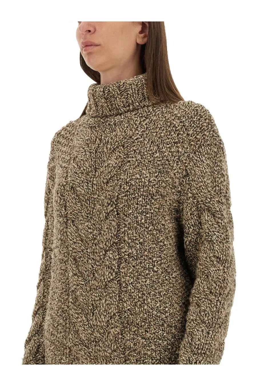 Kiton Women's Wool Jersey Brown, view 4