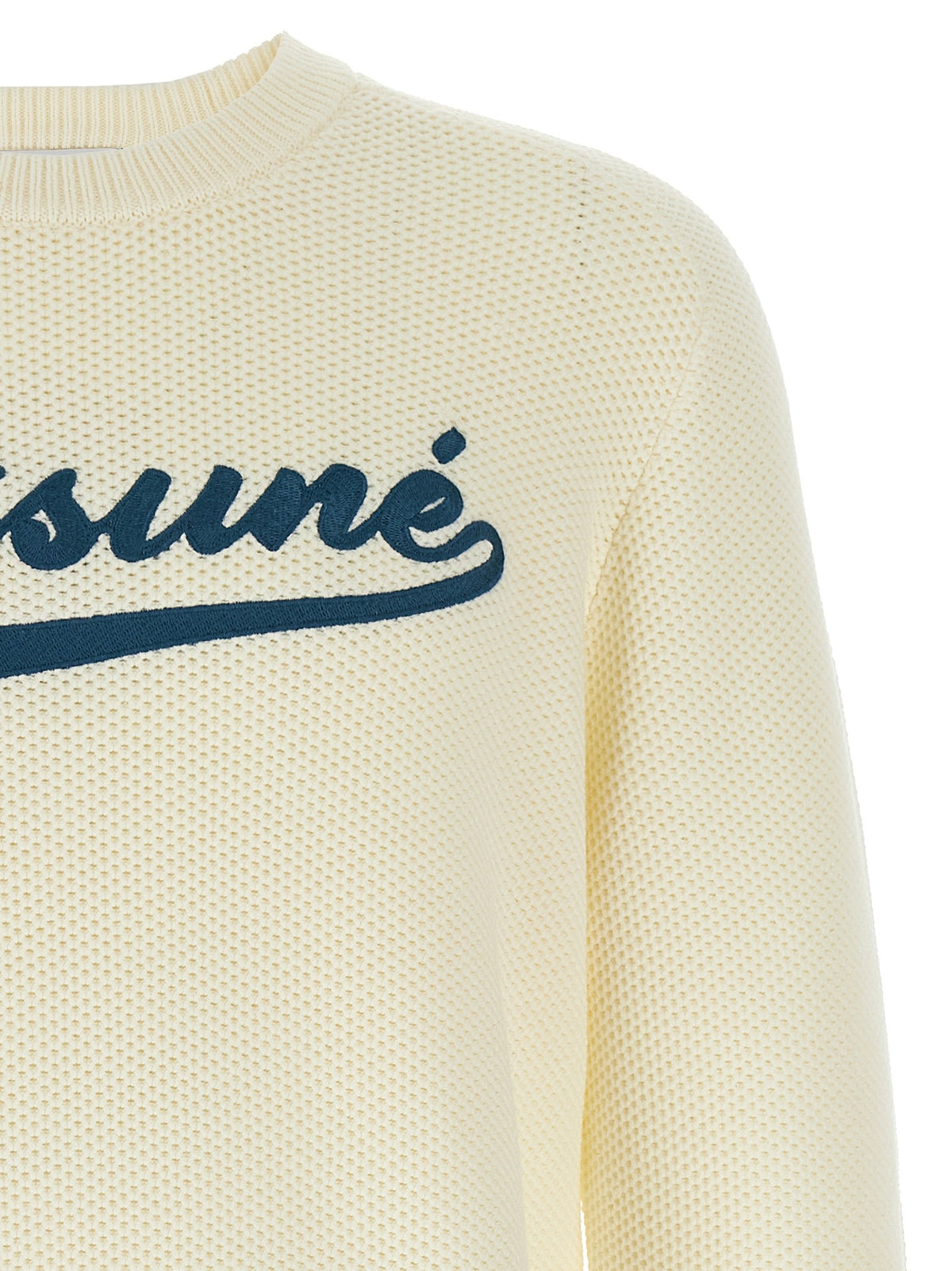 Maison Kitsuné Kitsune Varsity Sweater White