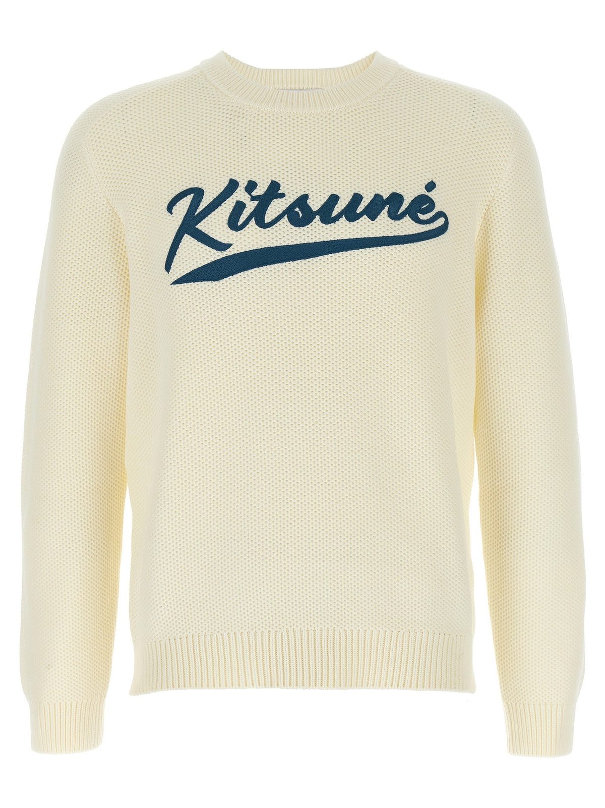 Maison Kitsuné Kitsune Varsity Sweater White