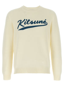 Maison Kitsuné Kitsune Varsity Sweater White