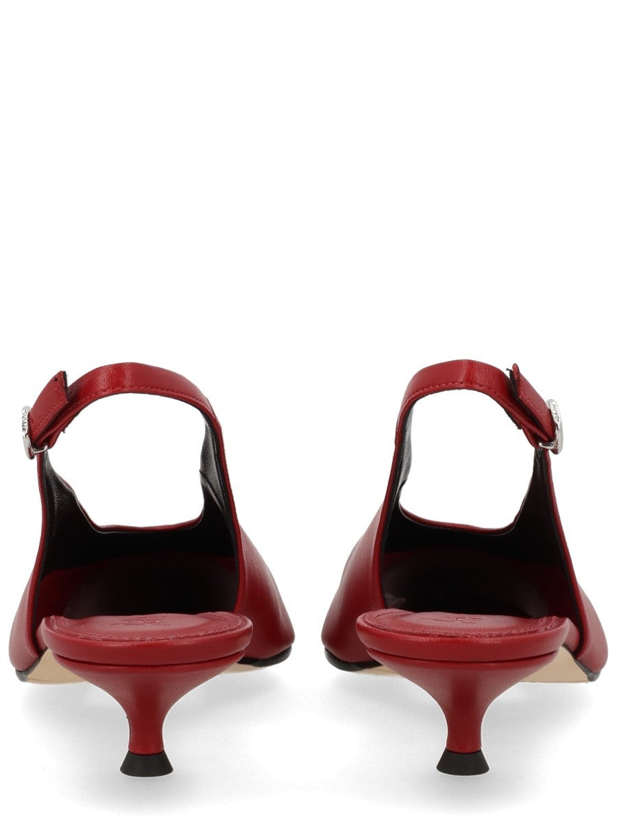 Aeyde Women's Kitten Shoes Red
