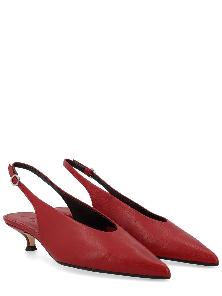 Aeyde Women's Kitten Shoes Red