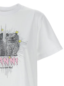 Ganni Kittens Shirt White, view 3