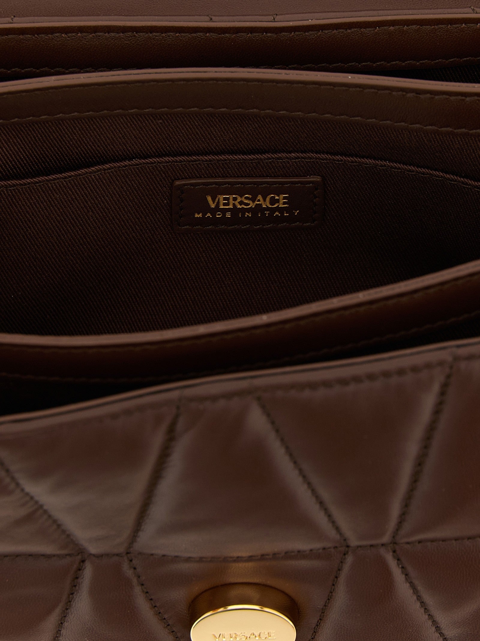 Versace Kleio Shoulder Bag Brown
