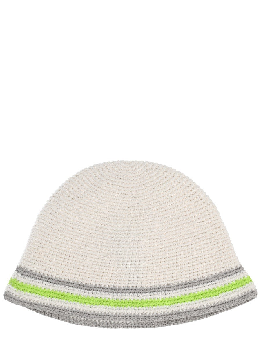 Casablanca Unisex Knit Hat White
