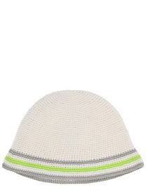 Casablanca Unisex Knit Hat White