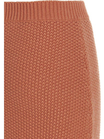 Chloé Knit Long Skirt Orange