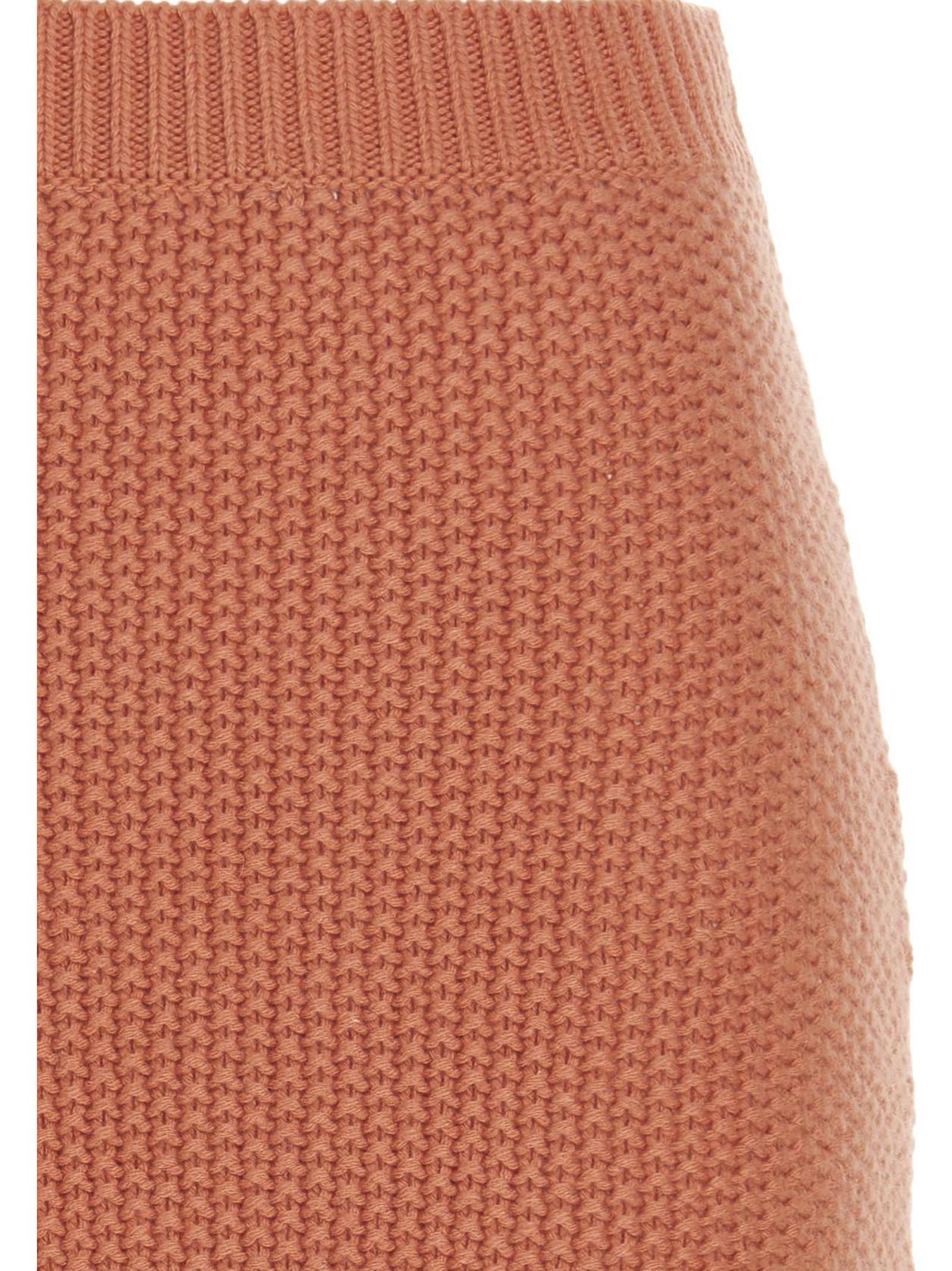 Chloé Knit Long Skirt Orange