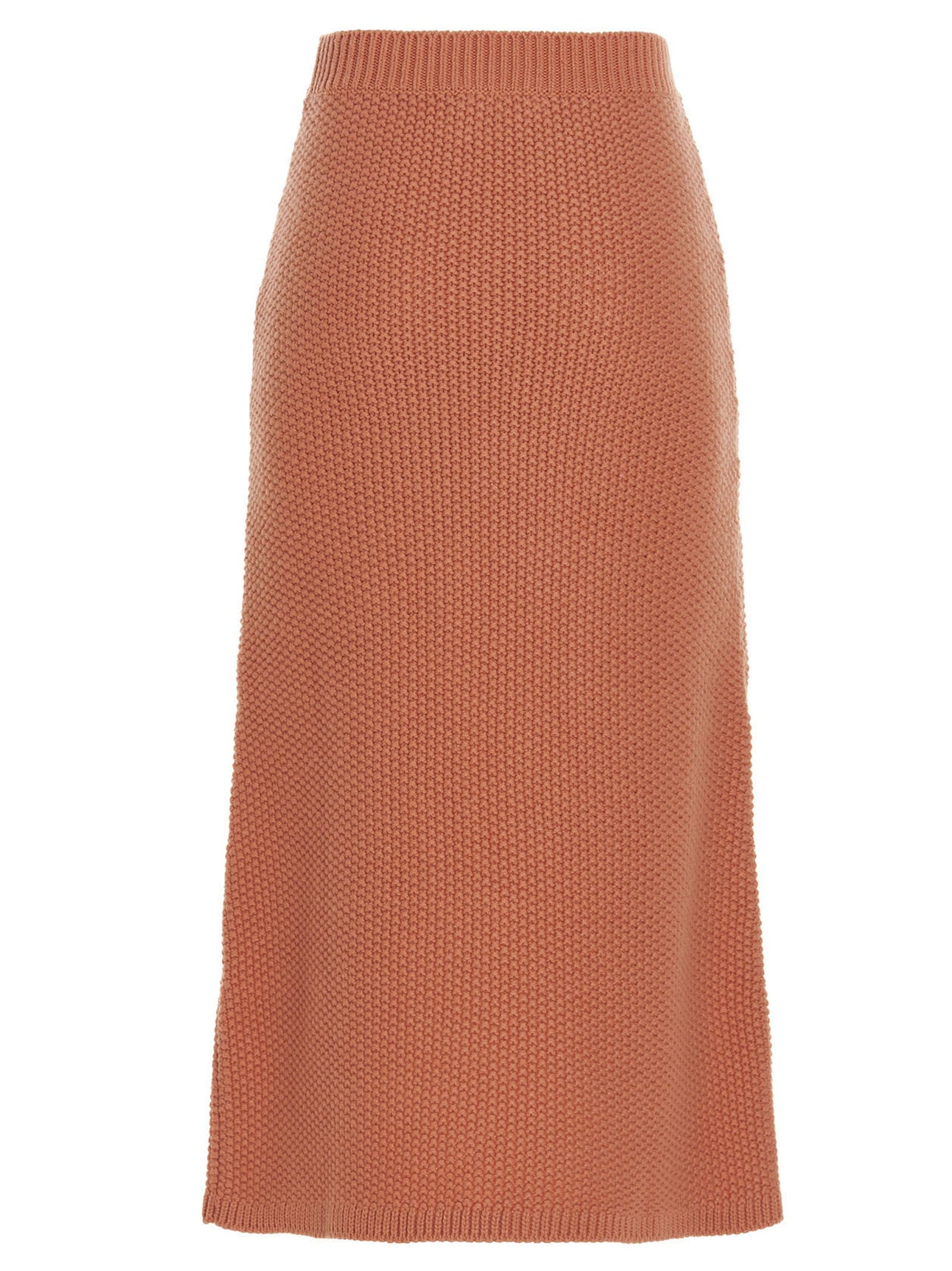 Chloé Knit Long Skirt Orange