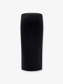Elisabetta Franchi Women's Knit Midi Skirt Black
