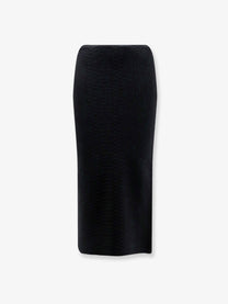 Elisabetta Franchi Women's Knit Midi Skirt Black