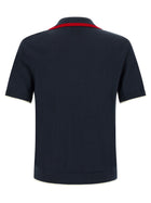 Casablanca Knit Polo Shirt Blue, view 2