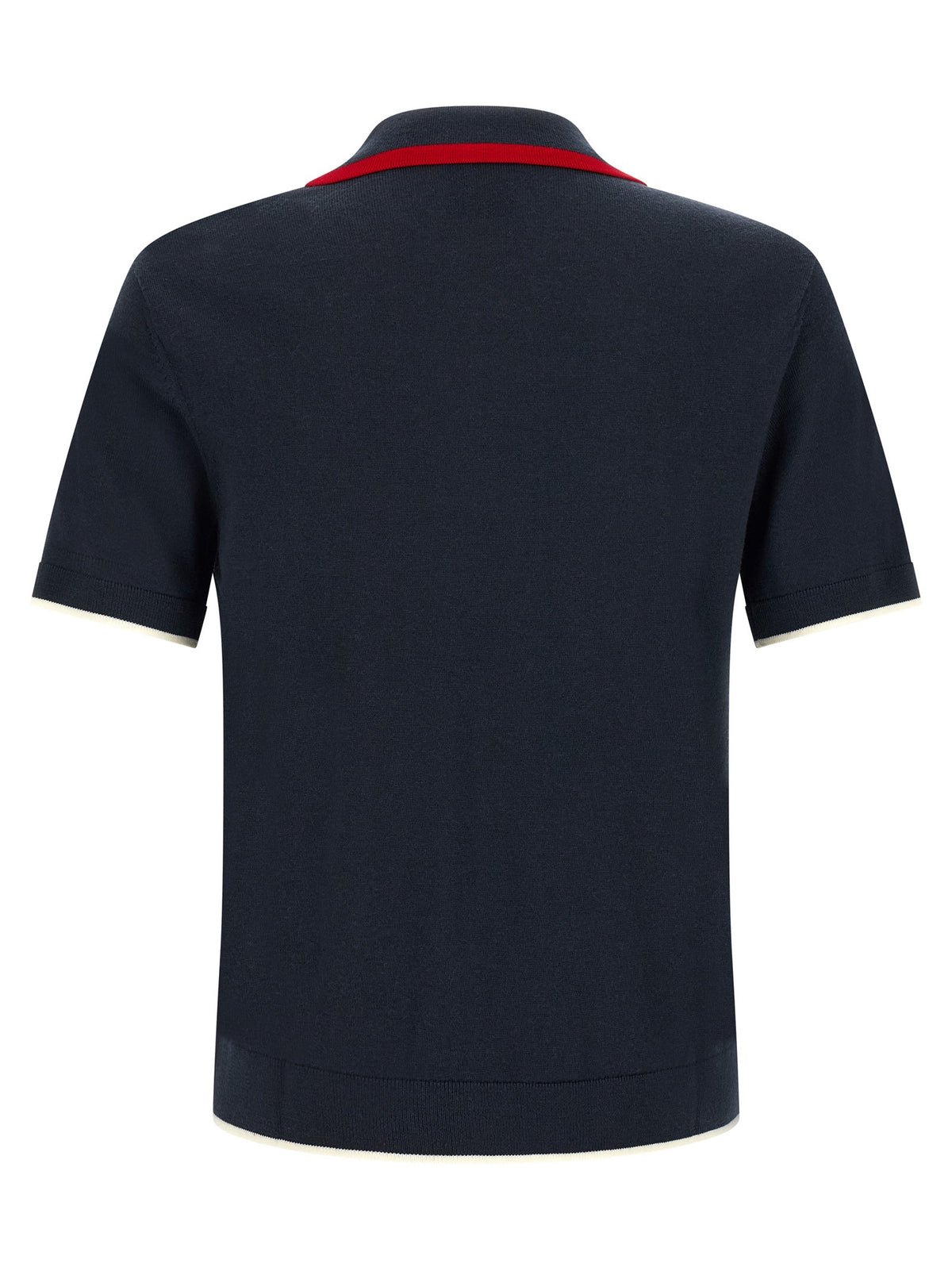 Casablanca Knit Polo Shirt Blue, view 2
