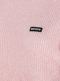 ROTATE Birger Christensen Knit Puff Sweater Blue