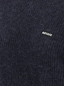 ROTATE Birger Christensen Knit Puff Sweater Blue