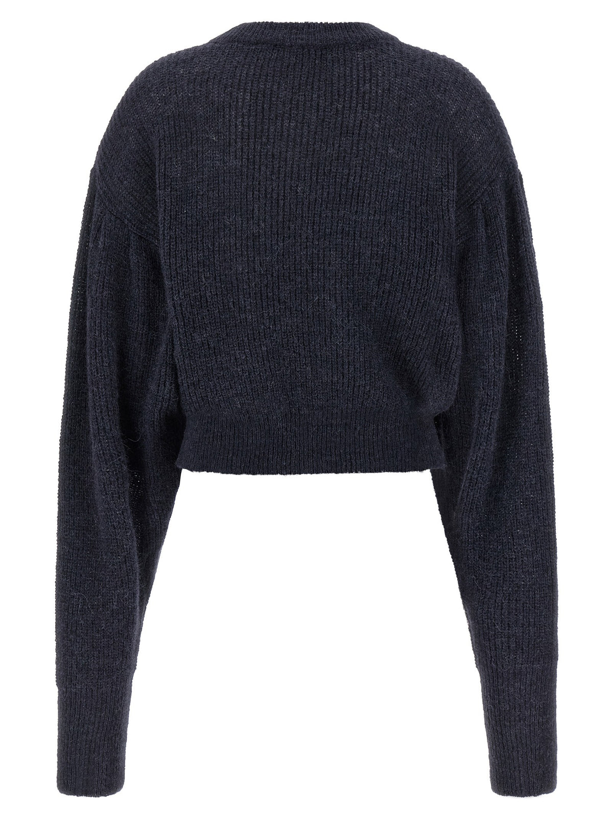 ROTATE Birger Christensen Knit Puff Sweater Blue