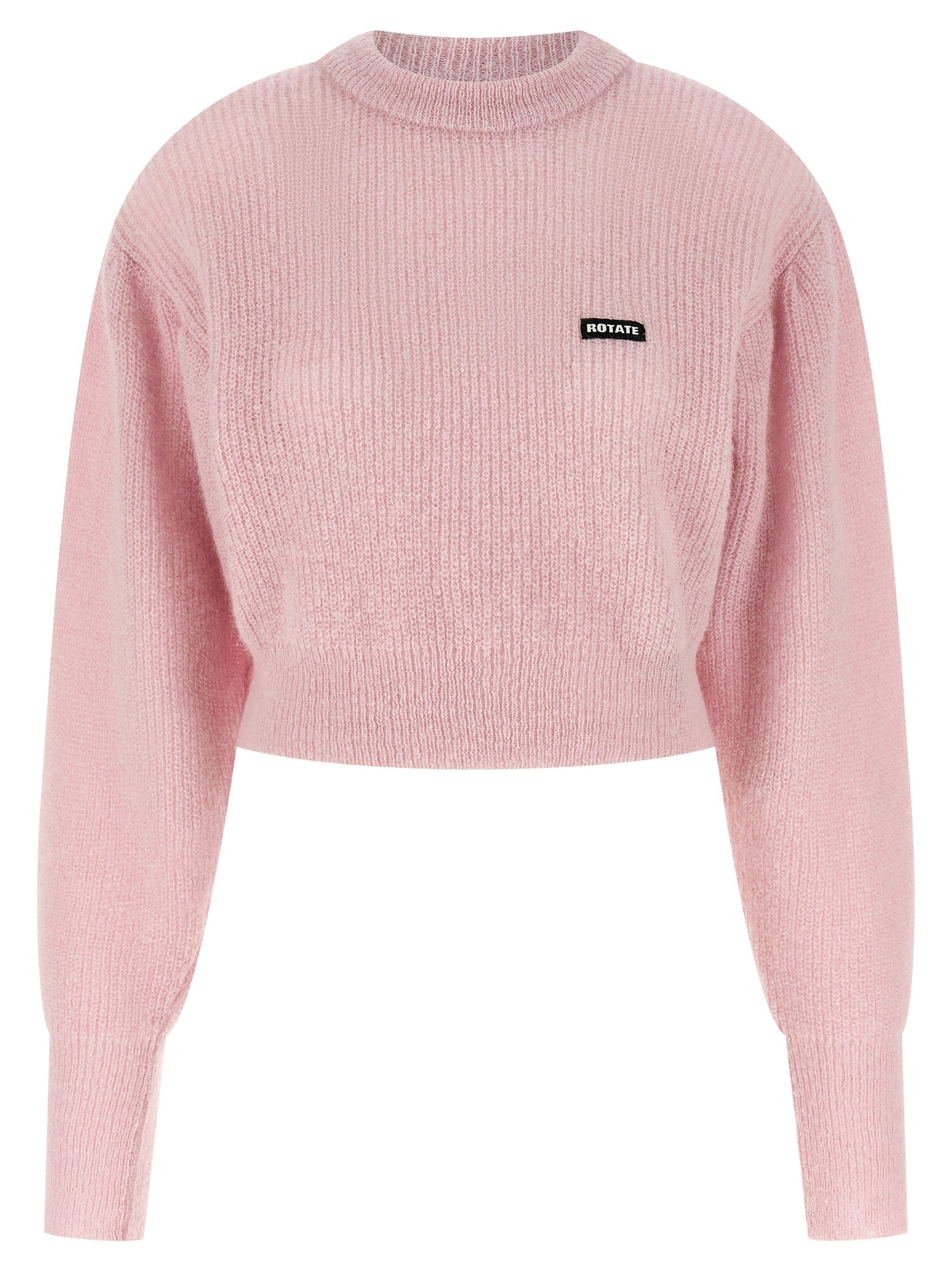 ROTATE Birger Christensen Knit Puff Sweater Blue