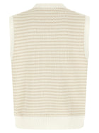 Lacoste Knit Vest Beige, view 2