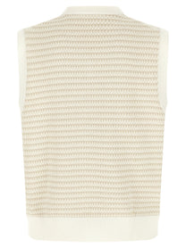 Lacoste Knit Vest Beige