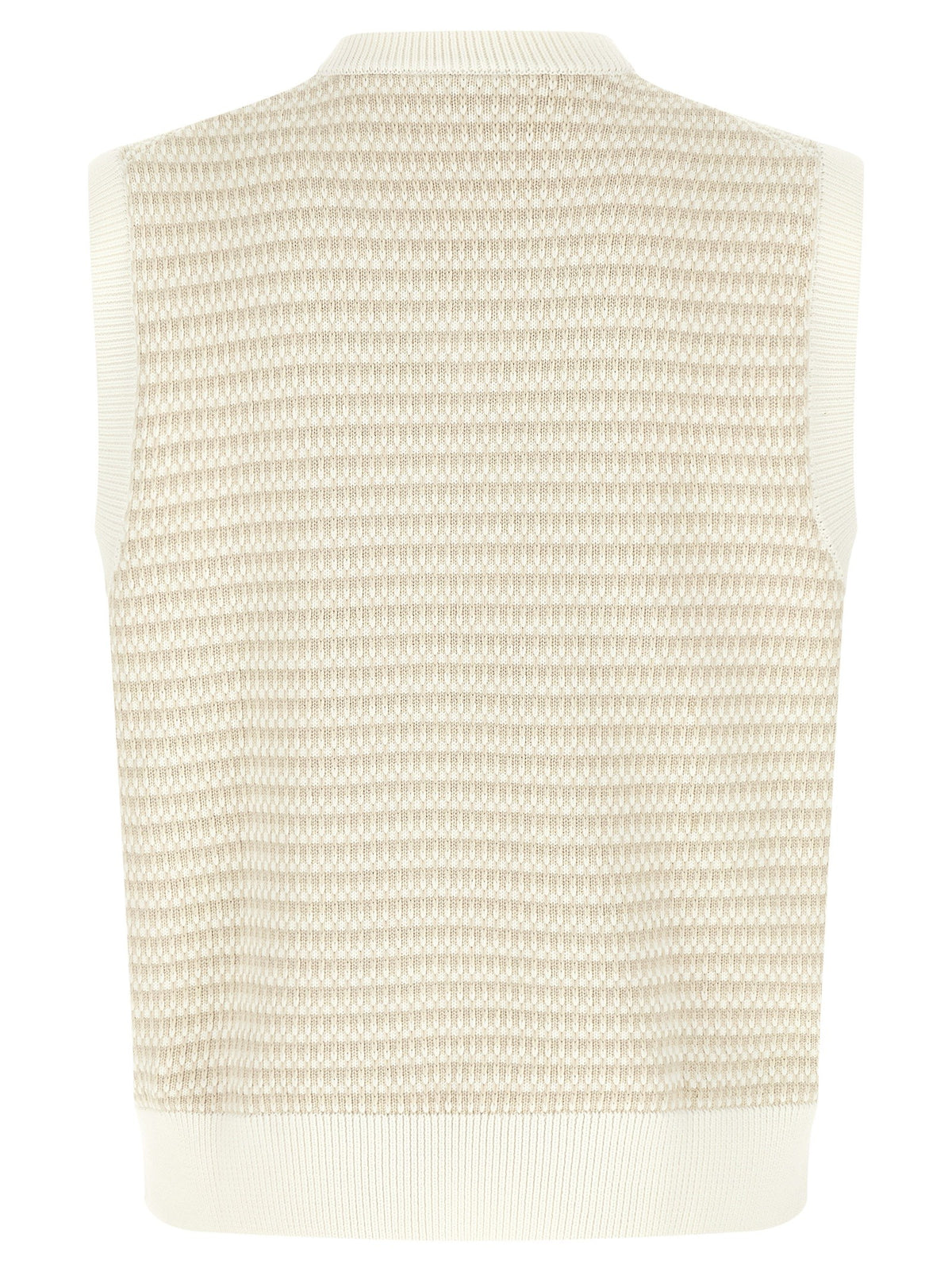 Lacoste Knit Vest Beige, view 2