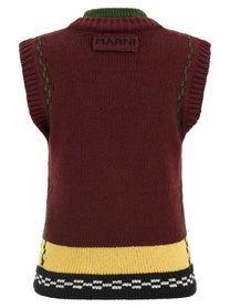Marni Knit Vest Red