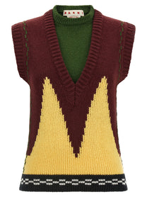 Marni Knit Vest Red