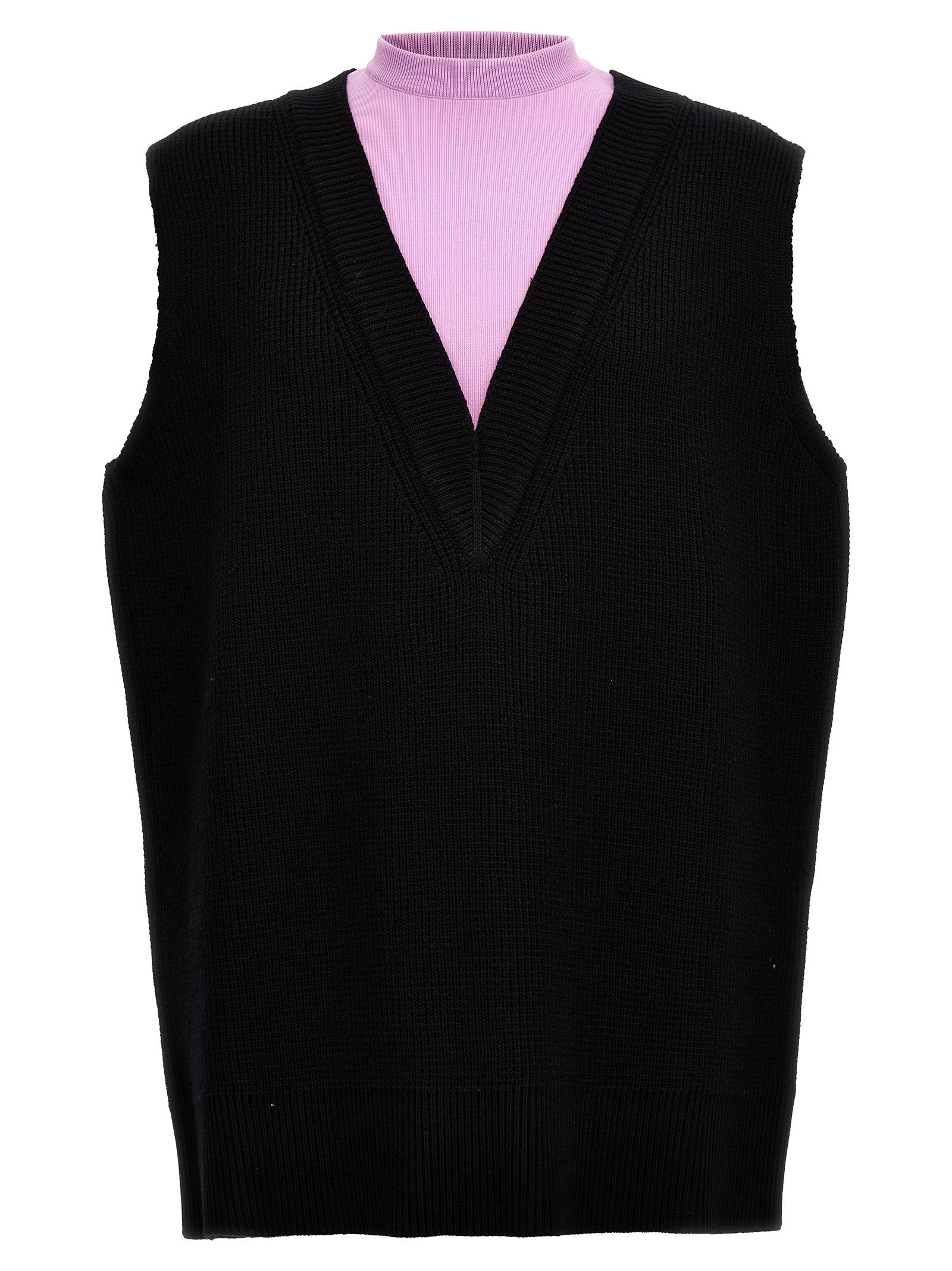 Jil Sander Knit Vest Gold