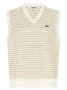 Lacoste Knit Vest Beige